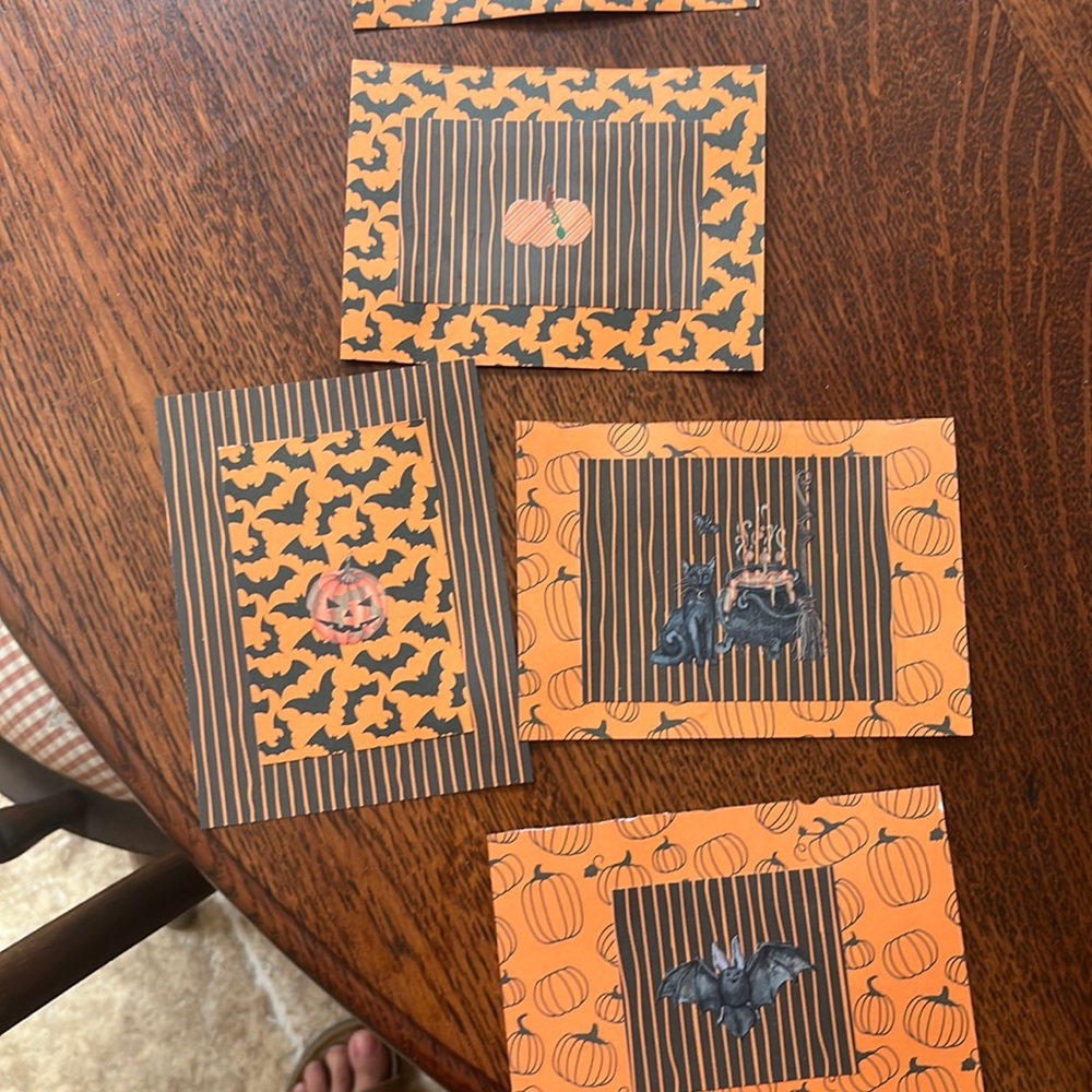 Halloween cards flat or hang tags